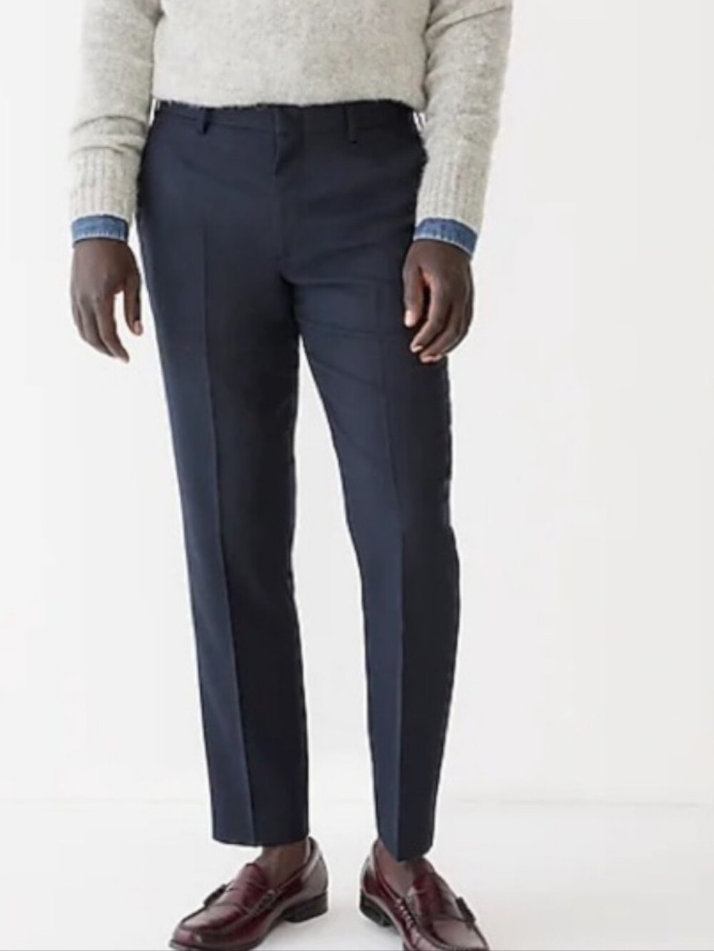 J Crew Ludlow Slim-fit suit pant in English cotton-wool blend BH431 31x32 Navy